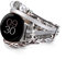 CHARMINGO Bracelet en cuir compatible avec Google Watch, bracelet bohème multicouche pour Pixel Watch 2022, argenté