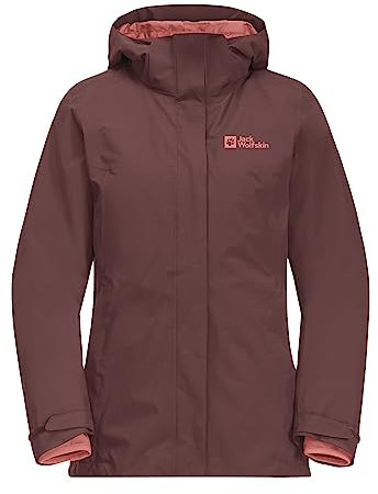 Jack Wolfskin LUNTAL 3IN1 JKT W Dark Maroon XS