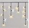 EMOS Connect System 3m Eisregen Lichterkette Profi, Weihnachtslichterkette 50 LEDs, Erweiterungsteil C (ohne Anschlusskabel und Adapter), IP44 für Innen und Außen, 2farbige Lichteffekte, schwarz