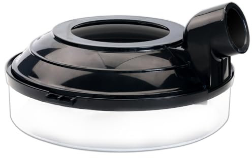 CCTP Metall Vakuum-Wasserwanne, Klein, 2 Quart, Adapter, NPT, Wasserwanne für Rainbow Staubsauger Modell D4C SE, D4C, D3C, D3A, R2809 (D4), R1556 (D3), Kompatibel mit R6854 und R-6854