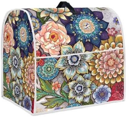 UOIMAG Boho Standmixer Abdeckung für Küchenhelfer Mixer 4,5-5 Quarts, Bright Blossom Floral Kitchen Aid Mixer Zubehör