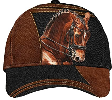 Schirmmütze Basecap Personalisiertes Pferd Basecap Casual Baseball Cap Outdoor Freizeit Basecap Für Reisen, Teenager, Running