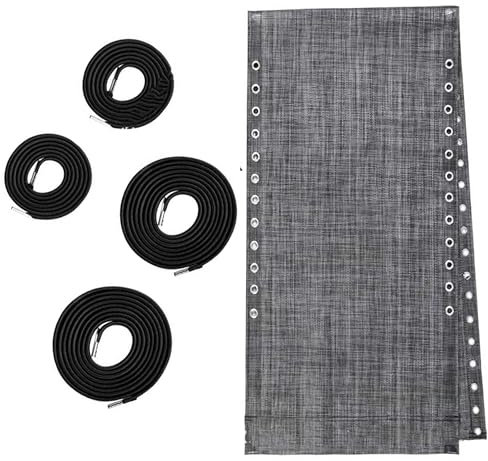 Azatemgo Ersatzbezug + 4 Stück Ersatzkordeln für ZeroGravity Stuhl - 160 * 48CM - Grau
