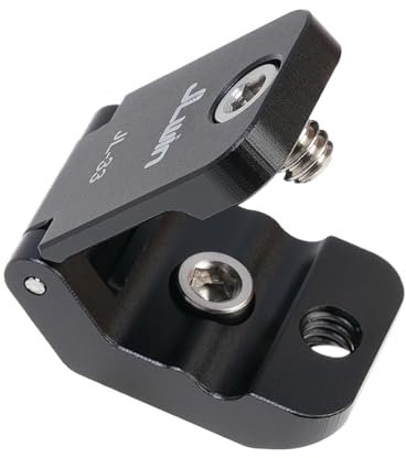 FOTGA Universal Cable Clamp Clip Fixator Tether Tool With 1/4-20 Screw & Retractable Locating Pin for HDMI/SDI/Microphone Cable, Camera Cage Quick Release L Plate