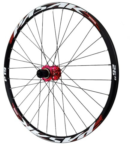 DYSY MTB Laufradsatz Steckachse 26/27,5 Zoll, Scheibenbremse Aus Aluminiumlegierung HG Lager 32H Vorder Und Hinterrad 29ER Fahrradfelge for 7–12 Gänge 2215G(Farbe:R,Size:QR 29 inch)