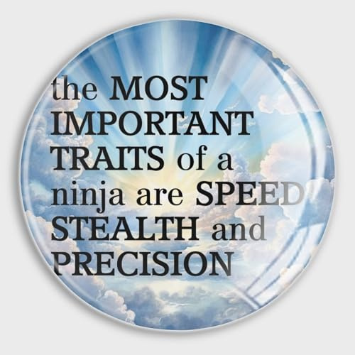 The Most Important Traits Of A Ninja Are Speed Stealth And Precision Magnets Refrigerator Small Magnets Inspirational Positive Glass Strong Fridge Magnets Dishwasher Magnets for Kitchen Supplies