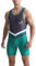 Rane Sports Herren-Ringeranzug, eng anliegende Sportbekleidung, einteilig, ärmellos, für Training und Fitnessstudio, Gewichtheben-Bodysuit Grau Weiß Grün M