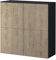 Mai & Mai Möbel Kommode Aufbewahrungsschrank mit 4 Türenin Anthrazit matt + Eiche Greige Sideboard Schrank Mehrzweckschrank BTH: 100x36,4x98 cm Schrank04