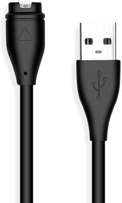 JZK USB-Ladegerät kompatibel mit Garmin Fenix ​​5 5S 5X Plus 6 6S 6X Pro 7 7S 7X, Vívoactive 3 4 4S Venu, Forerunner 45 45S 245 Music 935 945,Approach S10 S40 S60,Venu Sq 2 Plus Watch