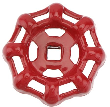 WHAMVOX Ventilgriff aus Gusseisen Rot mit Ergonomischem Design und Einfacher Installation Ersatz Handrad für Absperrventil im Garten und Sanitärsysteme