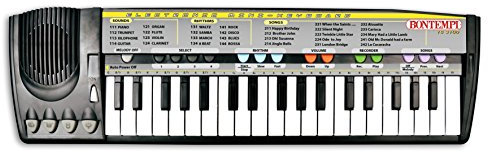 Bontempi- Tastiera 37 Tasti, Colore Nero, 15 3100