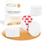 ECENCE Door Stopper Wall Self-Adhesive - Wall Protector for Door Knob & Handle - White Door Bumper Ø1.57inch - Set of 12