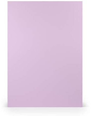 PAPERADO 50x Tonpapier DIN A4 - Orchidee gerippt Lila Violett 160 g/m² Papierbögen - Bastelpapier in 29,7 x 21 cm Malen, Basteln & Drucken