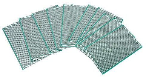 Steckbrett, 10 Stück 9x15 cm verzinntes Steckbrett Doppelseitiger Prototyp PCB-Leiterplatte Hochwertiges Steckbrett Stabile Leistung Lange Lebensdauer