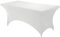 Utopia Kitchen Spandex-Tischdecke 1 Packung [8FT, Weiß] Waschbare und Knitterfreie Rechteckige Stretch-Tischdecke für Veranstaltungen, Hochzeiten, Bankette und Partys [244Lx76Wx76H] cm