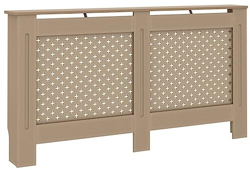 vidaXL Radiator Cover MDF 152 x 19 x 81 cm