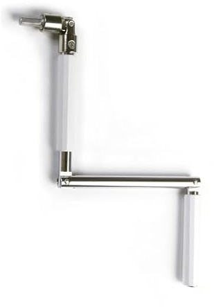Manivela Articulada para Torno de Persiana y Toldo Manual - Hexágono 9 mm | Manivela plegable de 4 cuerpos articulados para torno de persiana y toldo enrollable; ideal en rincones y entre paredes