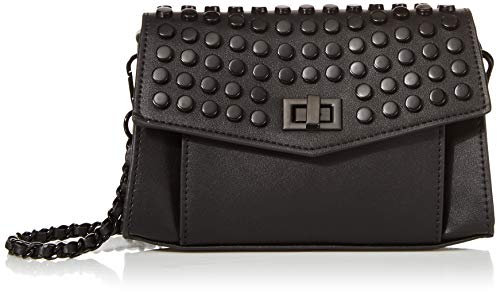 Steve Madden Damen Aidan Flap Bag, Schwarz