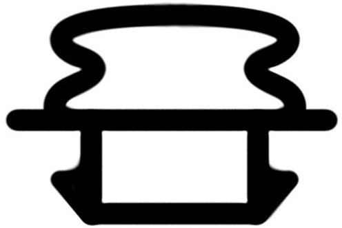 AluK Bifold Door Gasket Seal Bi-Folding Rubber Black RX609 (PER METRE)