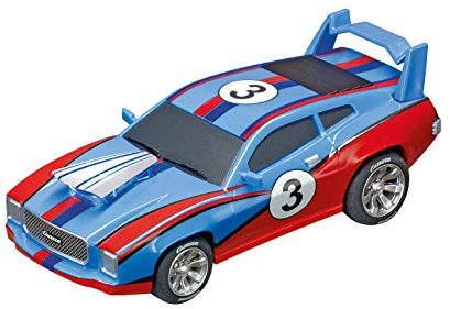 Carrera GO!!! Muscle Car - blue I Rennbahnen und lizensierte Slotcars | bis zu 2 Spieler | Für Jungs und Mädchen ab 6 Jahren & Erwachsene