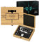 Maverton Coffret du Sommelier, Ensemble d'Accessoire pour Le Vin - Cadeau Anniversaire Homme - Cadeau Homme - Cadeau personnalisé - avec Impression - Cadeau Noel - cru millésimé