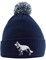 Purple Print House Deutscher Schäferhund Bommelmütze - Deutscher Schäferhund Beanie Mütze mit Bommel - Weihnachten Alsatian Hundeliebhaber Geschenkidee für Männer Frauen Kinder, navy, Einheitsgröße