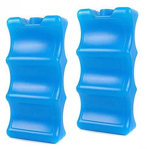 600 ml bolsas de frío para bolsa isotérmica, 2 unidades para latas de cerveza, almuerzo, bolsa nevera y nevera pequeña, escuela, picnic, camping, elementos de refrigeración para bolsa isotérmica