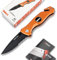 DMAX® Medic Knife - legales Rettungsmesser mit Gurtschneider & Glasbrecher - Notfall-Messer für Feuerwehr & Rettungsdienst - Rescue Knife mit Clip - Taschenmesser mit Alu-Griff orange & Wellenschliff