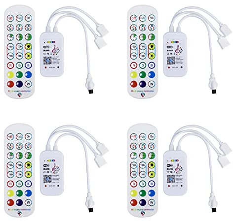 CENMEN 4X Tuya WiFi RGB Controller per Striscia LED 3528 2835 5050 RGB Controller con 24