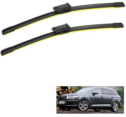Scheibenwischer, Frontscheibe Scheibenwischerblätter für Audi Q7 MK2 4M 27+20 2015-2019, mit Hakenbefestigung Ersatz Wischerblätter Set,B