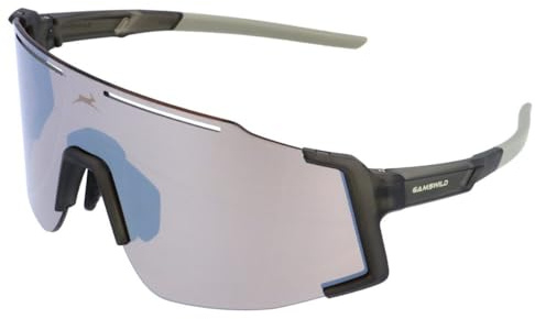 Gamswild WS5844 Fahrradbrille schwarz - Sonnenbrille - schnelle Rennradbrille - bruchsichere Polycarbonatgläser - 100% Schutz vor UV Strahlen - dank UV400 – 28g