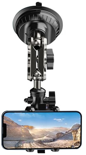 Vibhgtf Autohalterung für die Fotografie – Handyhalterung fürs Auto mit starker Saugnapfbasis für Vlog Aufnahmen, Anti-Vibrationszubehör für Auto-Armaturenbrett, Halterung