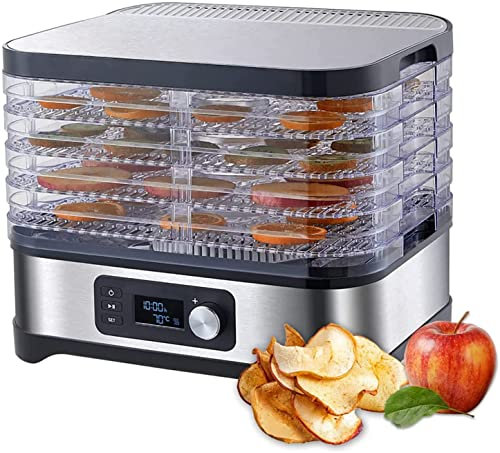ZATTYDV Secadora de Alimentos Deshidratadora Secadora de Frutas y Verduras con Temperatura Ajustable Secadora Profesional para Carnes y Verduras