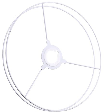 ANDRESLAD Marco de Pantalla de Lámpara de 40 Cm de Diámetro Soporte de Anillo de Metal Marco de Soporte de Pantalla de Lámpara Proyecto de Iluminación