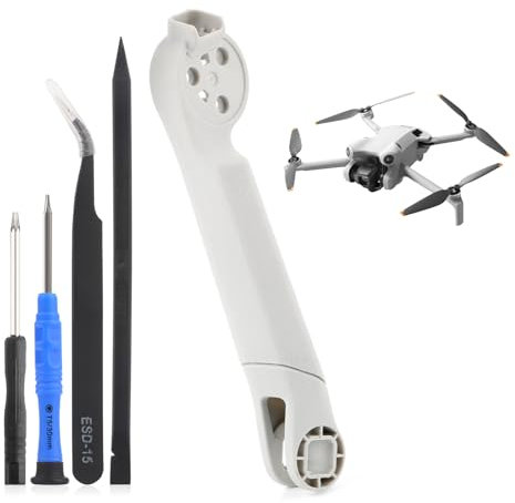 TGHongKy Ersatz Arm Reparatur Teile für DJI mini 4 Pro Ersatzarm Shell Ersatzteile für Mini 4 Pro Arm Ersatzteile für Mini 4 Pro Drohne Zubehör mit Werkzeug-Kit(Ohne Motor/Linker Hinterarm)