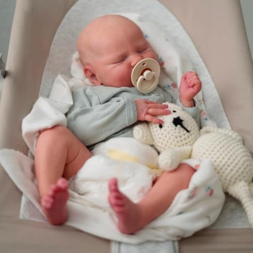 Lonian Reborn-Baby-Puppen 18 Zoll lebensechte Baby-Puppe Real Life Baby-Puppen, die echte Weichheit schlafende Puppen Aussehen