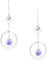 LERANXIN Atrapasol de Cristal, 2 Piezas de 28 cm Colgante de Cristal, Ventana de Vidrio Receptor de Sol, para Decoración de Ventanas, Jardín y Regalos