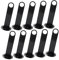 Yardwe 2 Ensembles Égouttoir À Logo Cônes D'entraînement De Football Échelle De Football Plat Entrainement Football Accessoires Foot Matériel d'entrainement De Foot PP Black 10 Pièces * 2