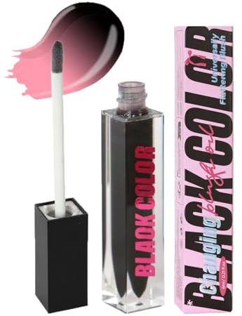 Black Liquid Blush, feuchtigkeitsspendendes Farbwechsel, schwarzes Rouge, wasserbasierter pH-Wert Farbwechsel, einfach aufzutragen und zu verwenden, sicher und nicht reizend, 11,5 cm, für Frauen