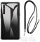 Shantime Custodia e Cordino Tracolla Compatibile con Onyx Boox Palma 2, Cinturino Collo Regolabile Antifurto con Fibbie Metalliche(Chiaro + Nero)