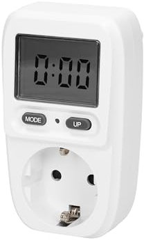Digitaler Stromzähler mit Display - Energiekosten-Messer weiß um Stromverbrauch zu bestimmen - Messgerät für Verbrauch von Strom für die Steckdose
