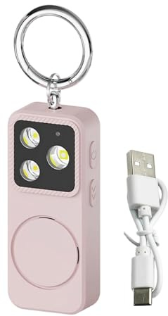 Allarme Portachiavi | Dispositivo di Autodifesa con LED,Allarme Di Sicurezza A Suono Forte Portachiavi Per Donne | Per Protezione Sicurezza Zaino Cintura Tasca Ragazze Anziani Viaggio Quotidiano