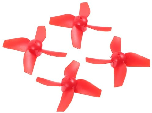 CVUTOVO 4 Stück Kleiner 4 Blatt Kunststoff Propeller für Quadcopter Drohne Ersatzteile Kompatibel mit H36 E010 Langlebig und Stabil für Verbessertes Flugverhalten