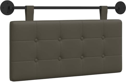 vidaXL Hängendes Kopfteil Kunstleder, Modernes rechteckiges Wandkopfteil, Flexible Rückenlehne, stylische Schlafzimmer-Deko, platzsparendes Design