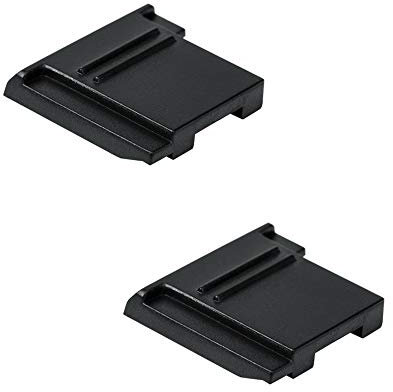 JJC Blitzschuhabdeckung Hot Shoe Cover für Pentax Kamera mit Blitzschuh - Ersetzt Pentax FK Schuhbezug (2 Stück Pro Paket)