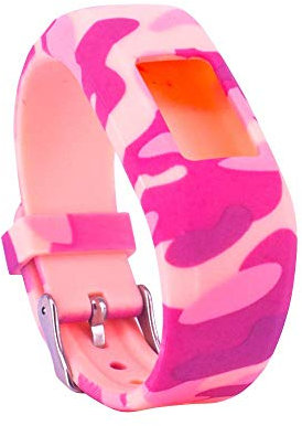 Ruentech Ersatz-Armband Kompatibel mit Garmin Vivofit Jr.2 für Kinder, Größe S, Verstellbar Silikon Ersatzband Kompatibel mit Garmin Vivofit Jr 2 Kinder-Aktivitätstracker, 1-A