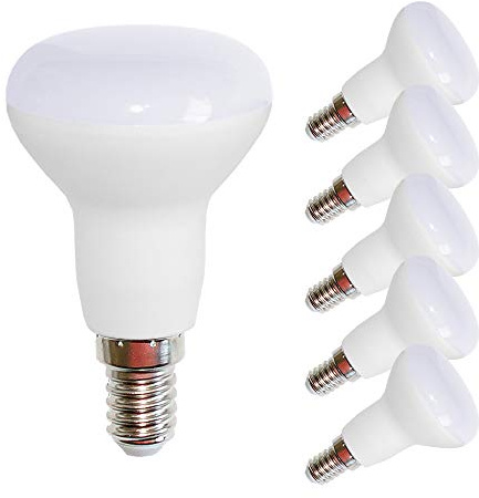 NCC-Licht 5x LED Lampe R50 Reflektor E14 5W Warmweiß 2700K | LED Reflektor ersetzt 40W Glühlampe mit E14-Sockel, 120° Abstrahlwinkel ideal für Akzent- und Spotbeleuchtung