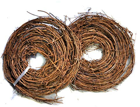 Ougual DIY Crafts Natural Grapevine Twig Garland Wreaths Decor 15-Feet
