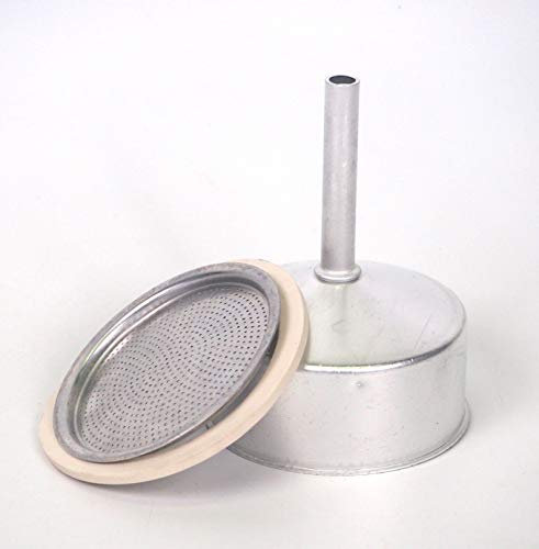 Sanfor - Repuesto Completo para Cafetera de Aluminio 6 Tazas | Embudo, Junta y Filtro | Recambio