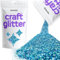 Hemway Craft Glitter - Ocean Blue Holographic | Fine Metallic Sequin Flakes for Resin & Epoxy Crafts | Supplies for Tumblers, Cards, Jewellery, Candle, Hair, Face, Body & Nail Art | 100 g